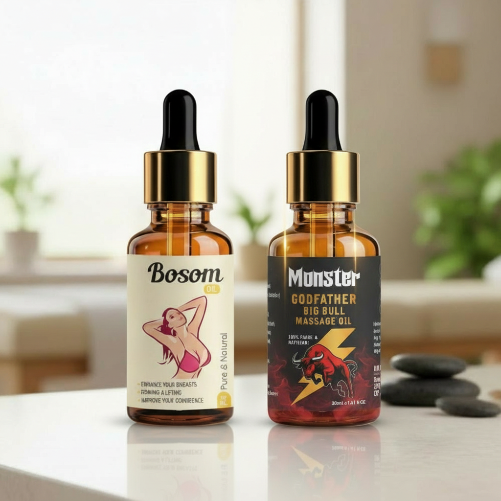 Combo - Bosom Oil + Monster Oil – Wellness Massage Oil